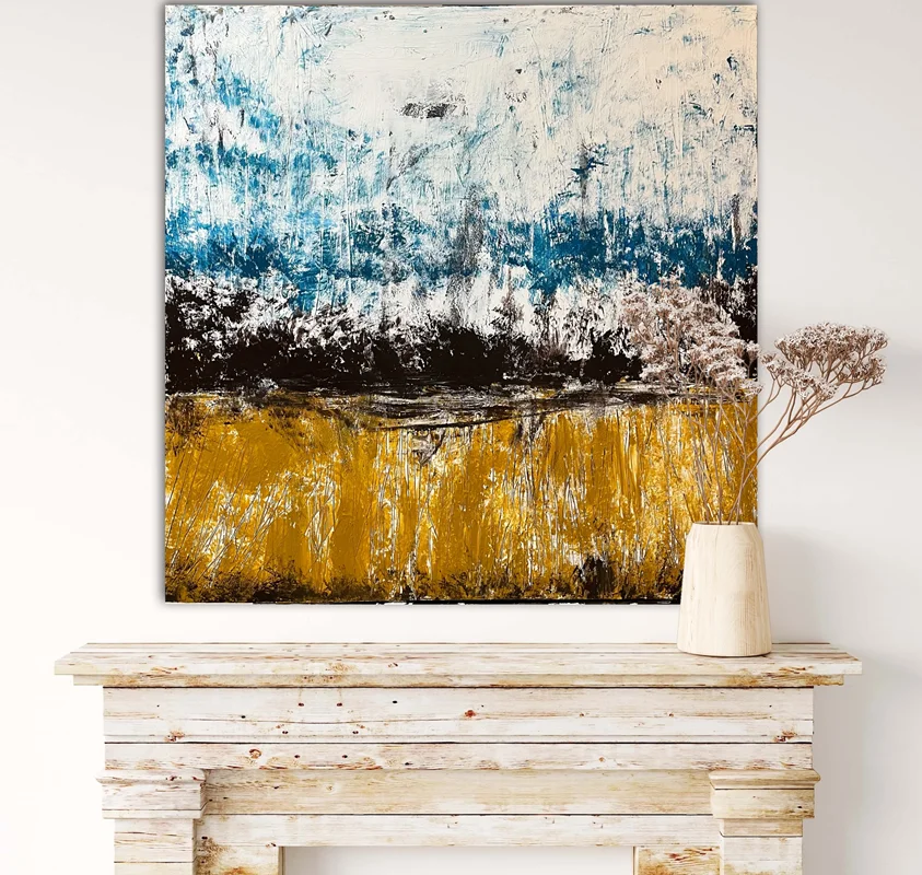 تابلوی نقاشی دکوراتیو بوم دیپ 80/80